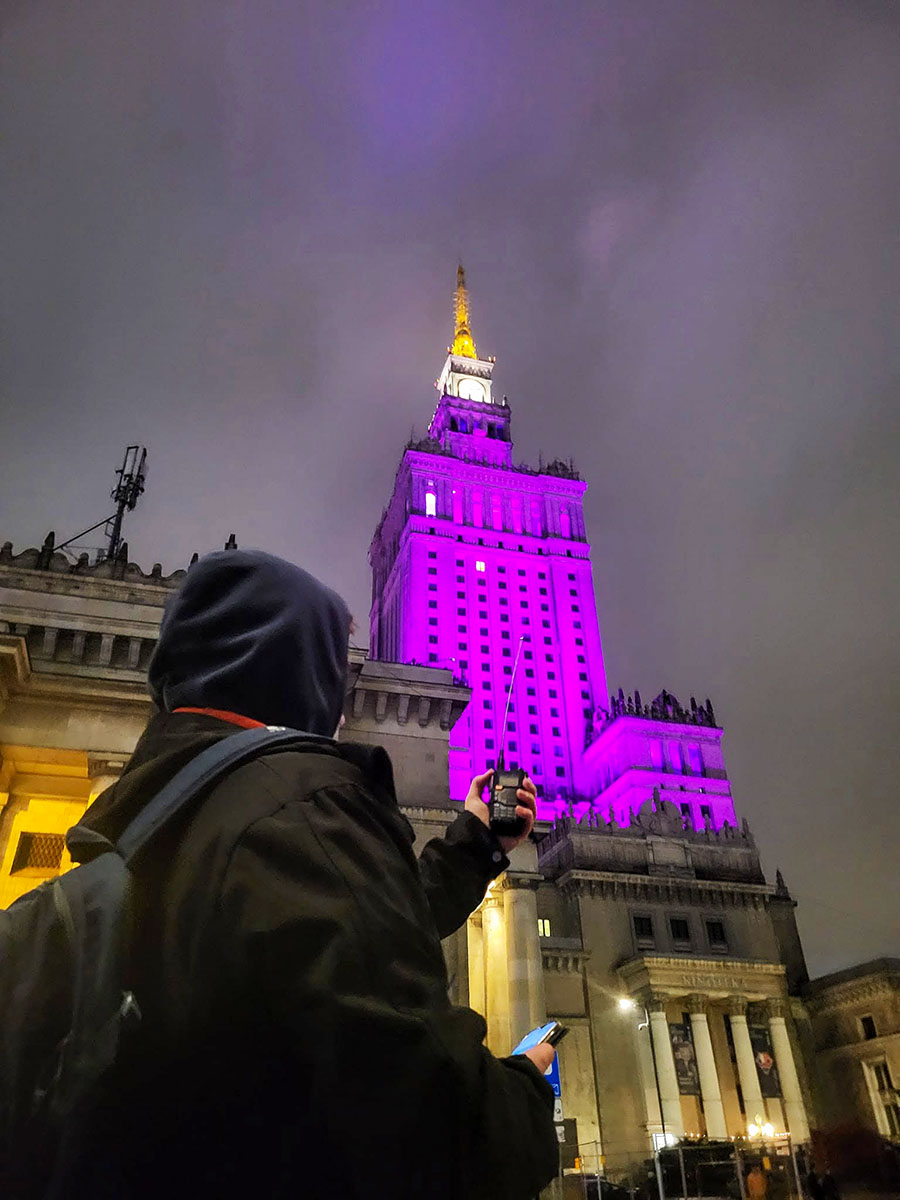 Spotkanie związane z krótkofalarstwem i lotami kosmicznymi w ZSŁ