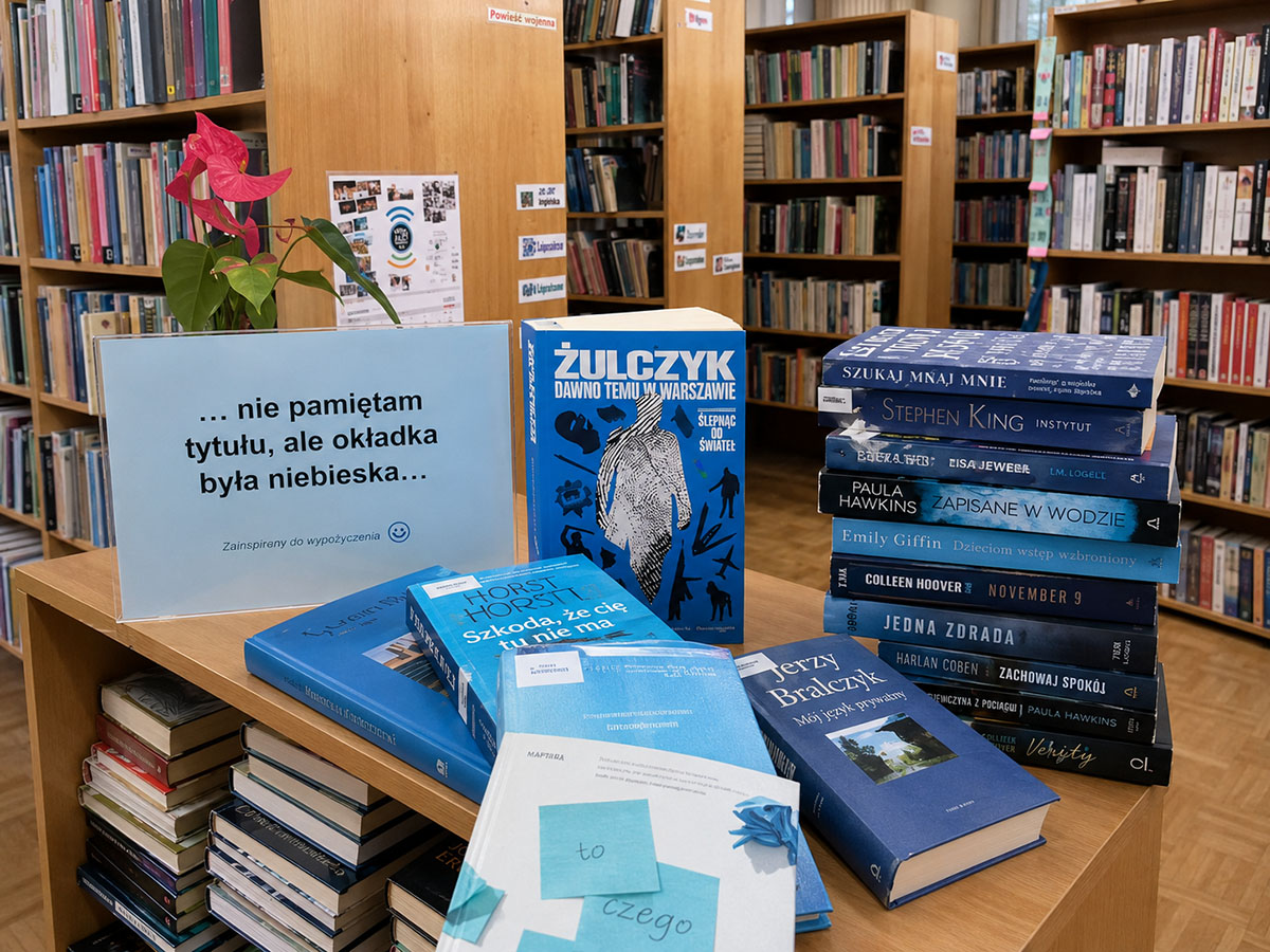 Książki techniczne w bibliotece ZSŁ