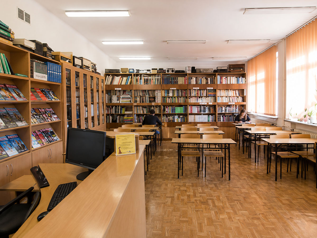 Strefa spokojnej nauki w bibliotece