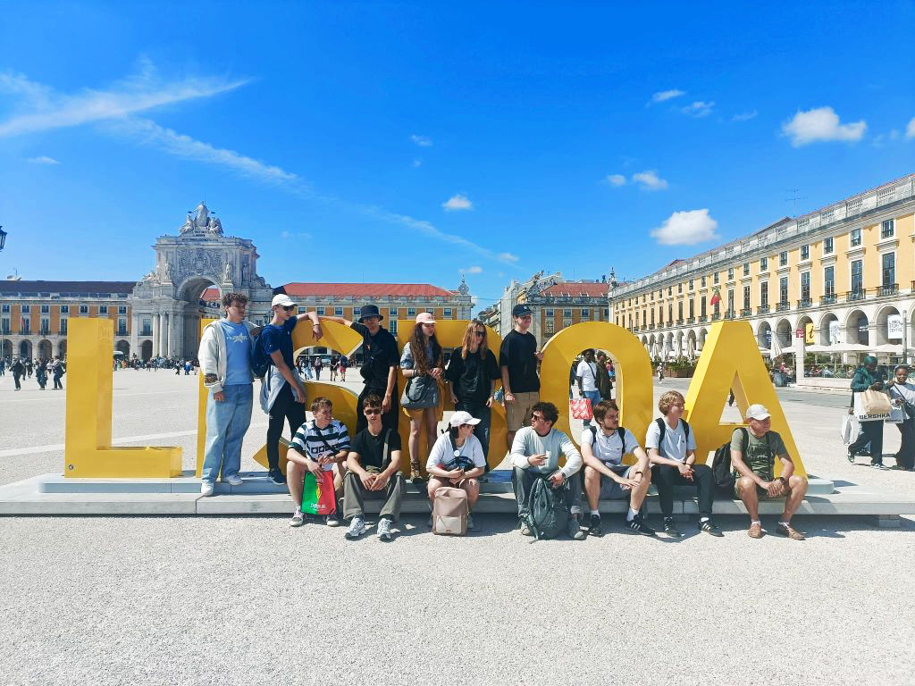 Uczestnicy Erasmus+ podczas wycieczki do Lizbony