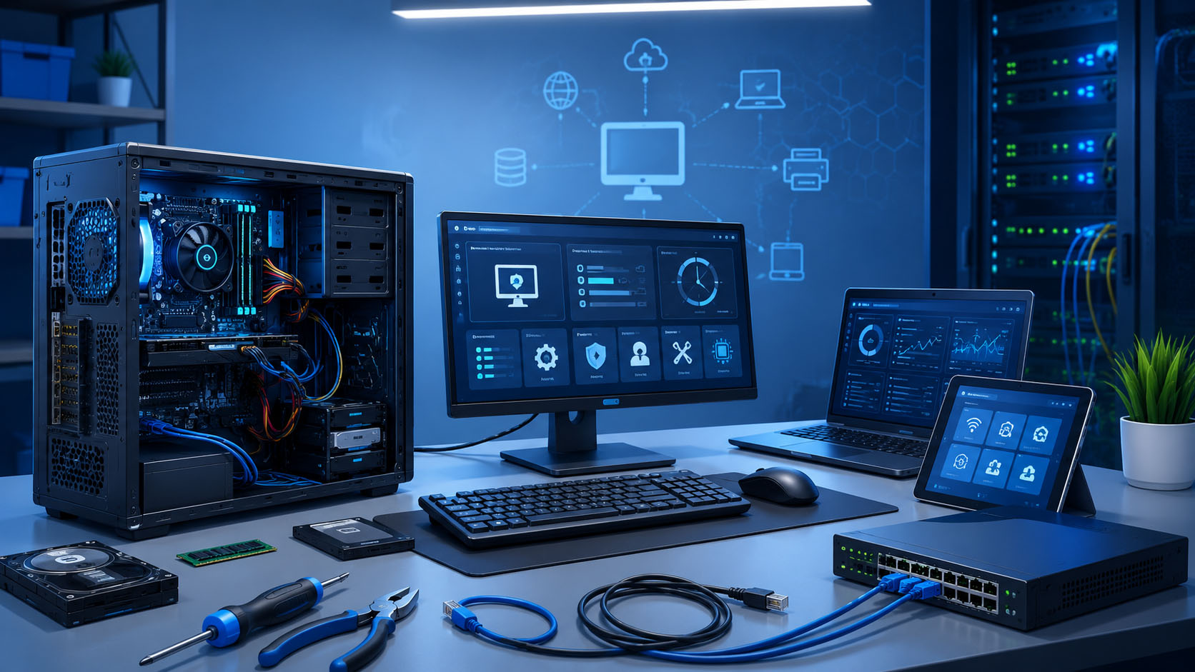 Technik informatyk — zajęcia w pracowni komputerowej ZSŁ Warszawa