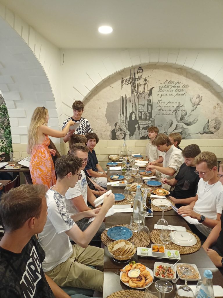 Pożegnalna kolacja kończąca mobilność Erasmus+ Faro 2024