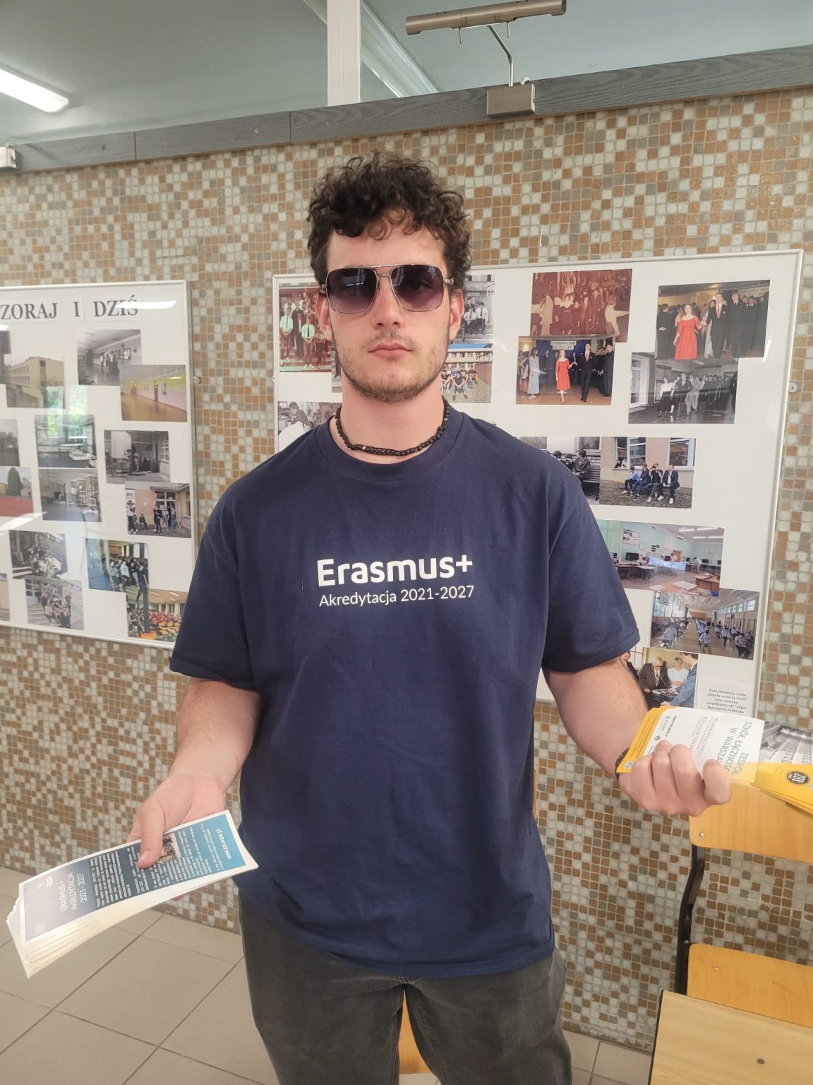 Udział uczniów w promocji Erasmus+ po mobilności.
