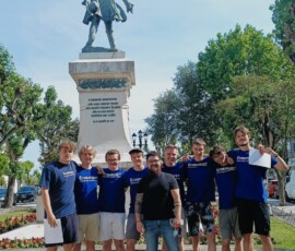 Uczestnicy projektu podczas spotkania podsumowującego mobilność Erasmus+.