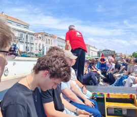 Uczestnicy Erasmus+ podczas wspólnego zdjęcia w Aveiro.